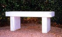 White Marble Bench 